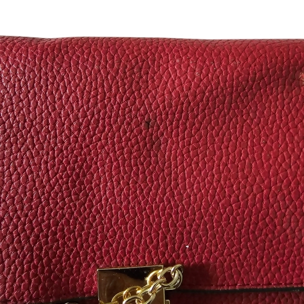 NWT Red Leather Crossbody - Picture 4 of 9